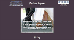 Desktop Screenshot of boutiquesuzanne.be